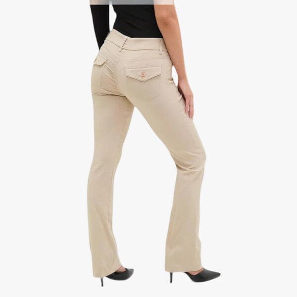 Sissy Boy Ladies Tony Mid Rise Bootleg Pants Stone | Sissy Boy