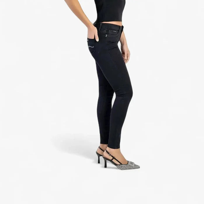 Sissy Boy Mid Waist Basic Skinny Jean Black | Sissy Boy
