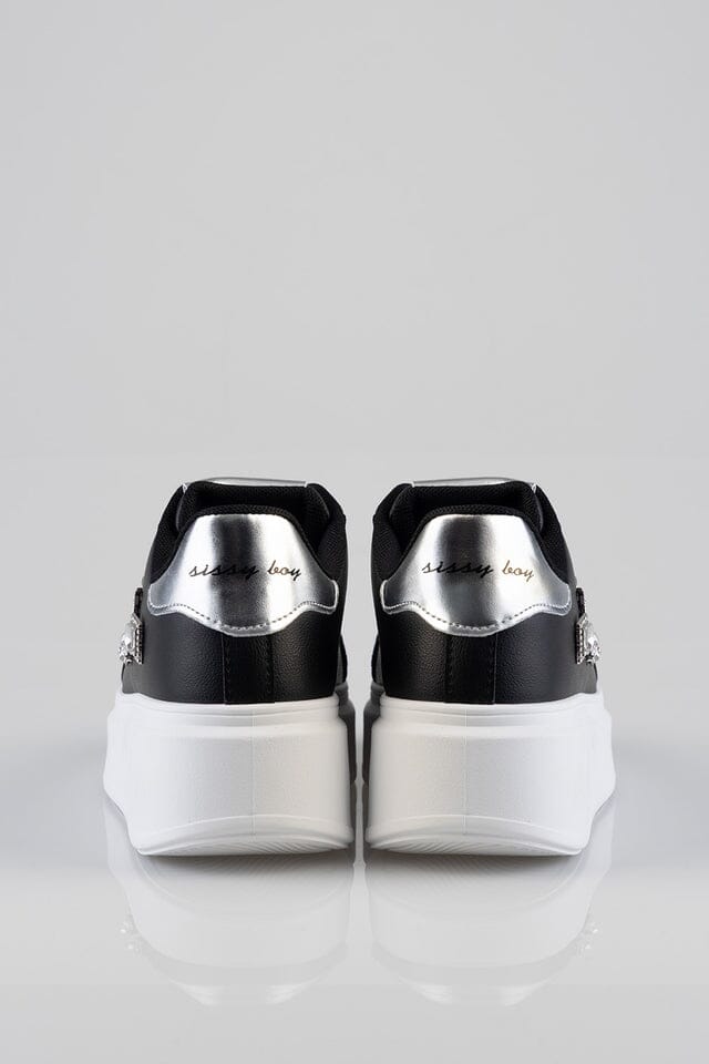 Sissy Boy Platform Sneaker Gem Detail Black | Sissy Boy