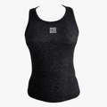 Sissy Boy Rib Knit Bling Logo Racer Vest Black Silver | Sissy Boy