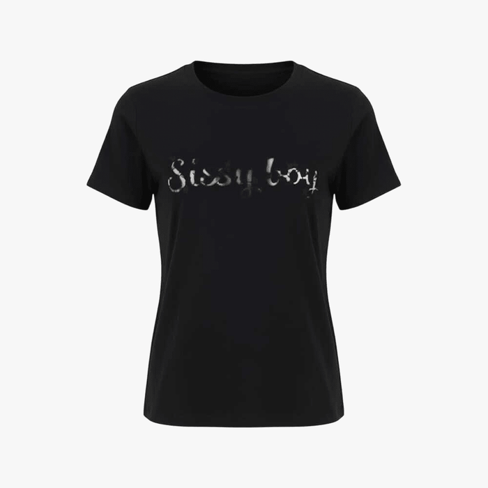 Sissy Boy Short Sleeve Tee Lace Cutout Logo Black | Sissy Boy