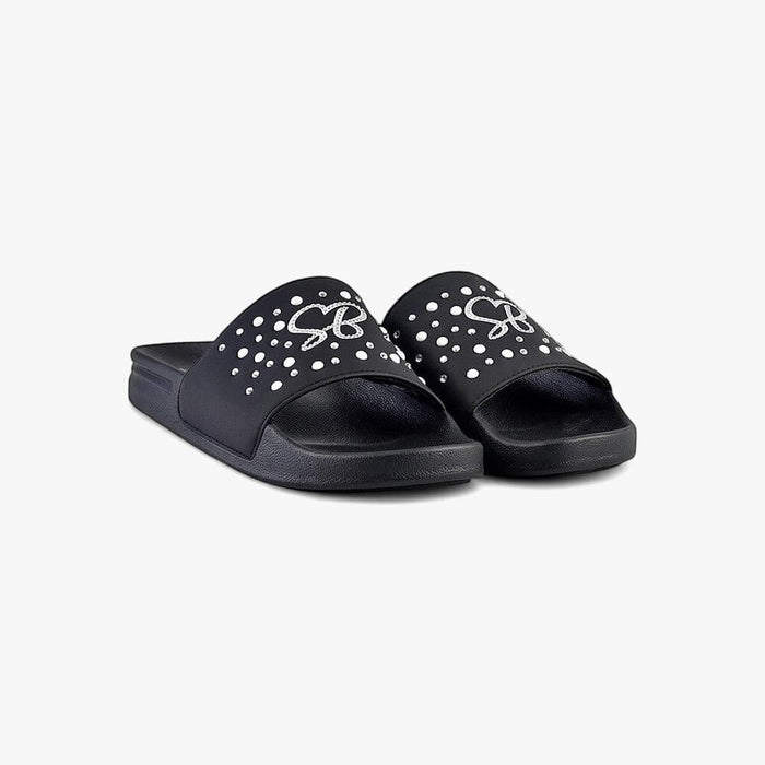 Sissy Boy Slide With Pearl Diamante Black | Sissy Boy