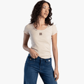 Sissy Boy Womens Future Lover Short Sleeve Fashion Top Stone | Sissy Boy