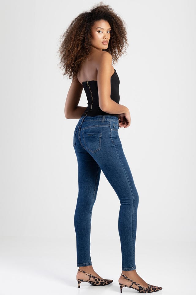 Sissy Boy Womens Mid Waist Skinny Jean Med Vintage | Sissy Boy