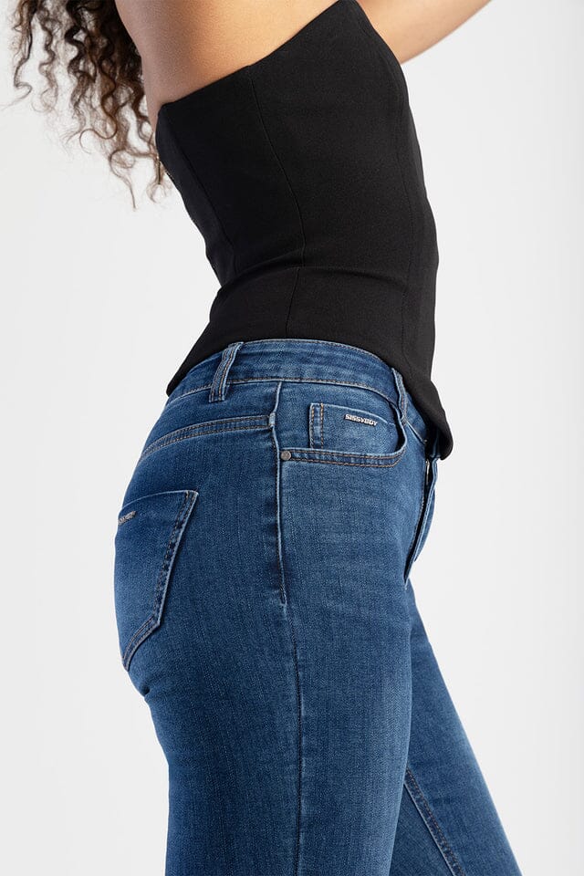 Sissy Boy Womens Mid Waist Skinny Jean Med Vintage | Sissy Boy
