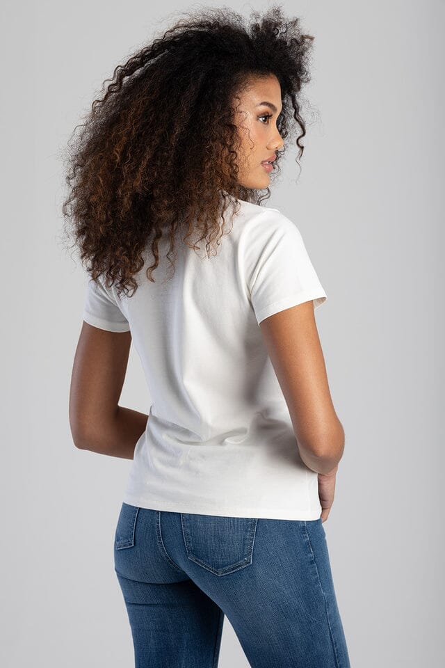 Sissy Boy Womens Pearl Abd Bling Top Off White | Sissy Boy