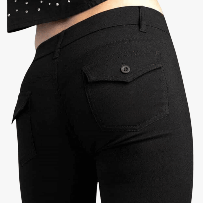 Sissy Boy Womens Tony Mid Rise Bootleg Pants Black | Sissy Boy