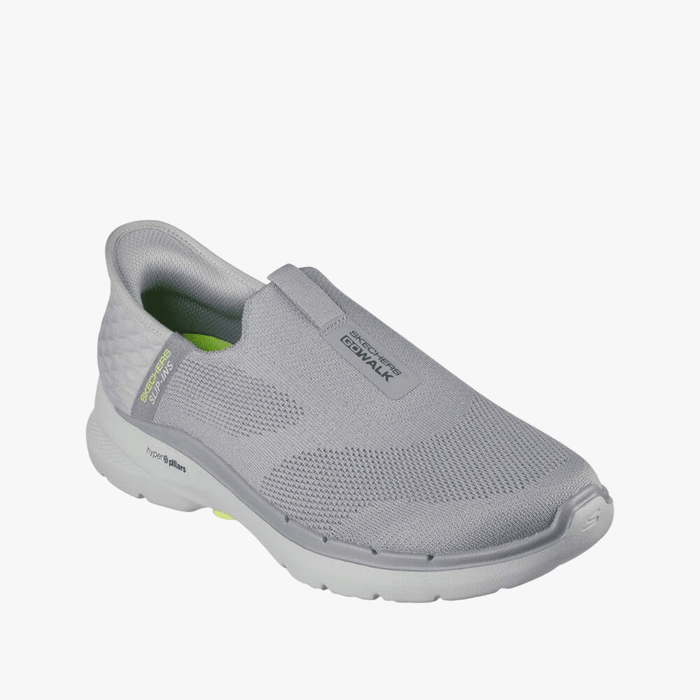 Skechers Mens Go Walk 6 Easy On Shoe Gray | Skechers
