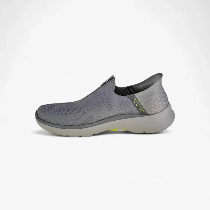 Skechers Mens Go Walk 6 Easy On Shoe Gray | Skechers