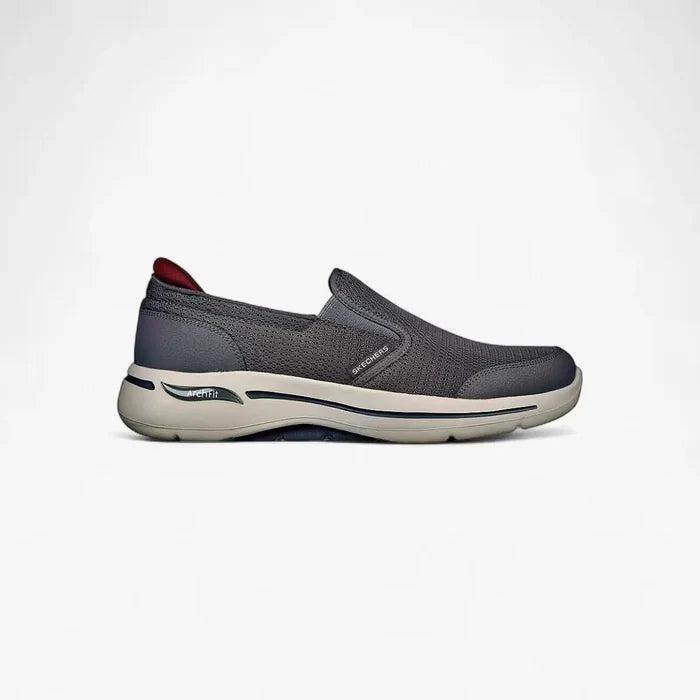 Skechers Mens Go Walk Arch Fit Shoe Charcoal Grey | Skechers