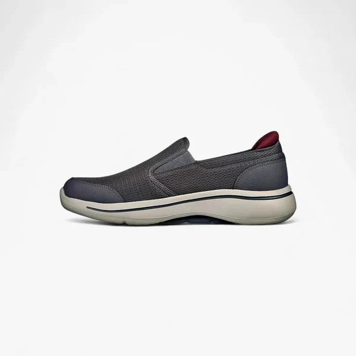 Skechers Mens Go Walk Arch Fit Shoe Charcoal Grey | Skechers