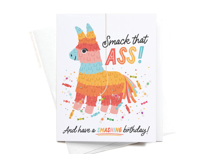 Smack That Ass Piñata Greeting Card - Onderkast Studio