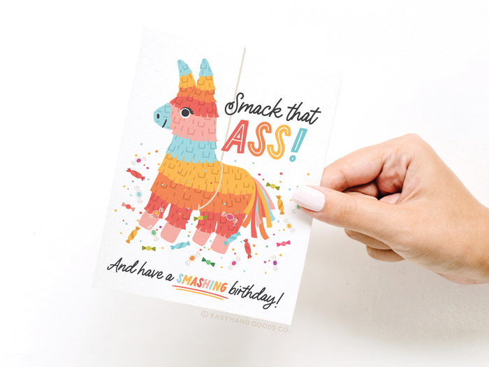 Smack That Ass Piñata Greeting Card - Onderkast Studio