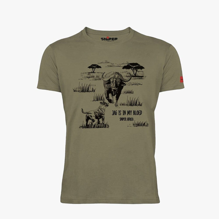 Sniper Mens Vintage Short Sleeve Tee Khaki | Sniper