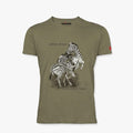 Sniper Mens Zebra Short Sleeve Tee Khaki | Sniper
