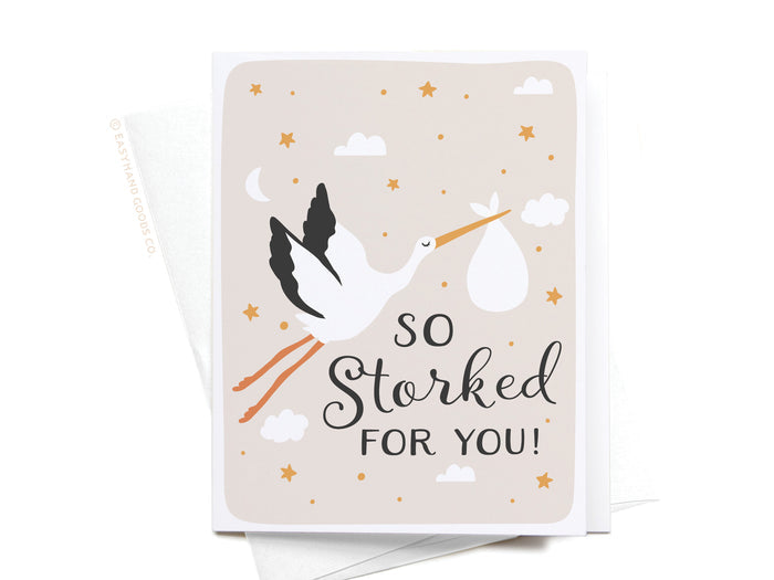 So Storked For You Greeting Card - Onderkast Studio