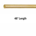 48" long Solid Brass 1/4" Rod for Railings - Paxton Hardware