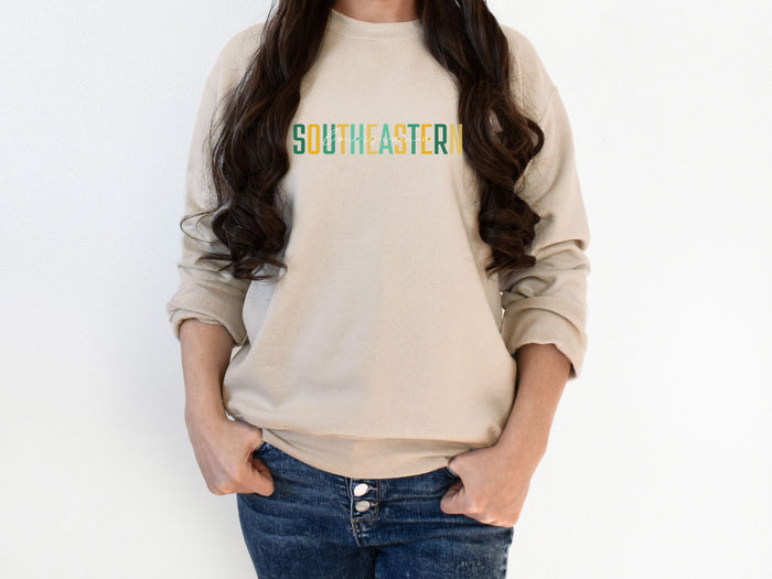 NolaCajun Southeastern Louisiana Sweatshirt Side View SLU Lions Louisiana Gift