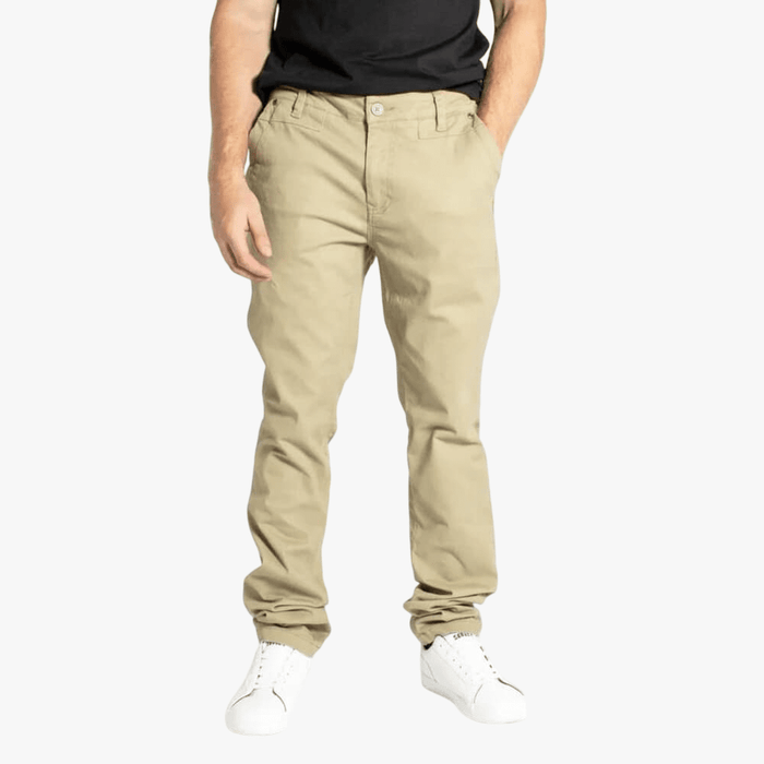Soviet Mens Shelton Slim Leg Modern Fit Chino Pants Stone | Soviet