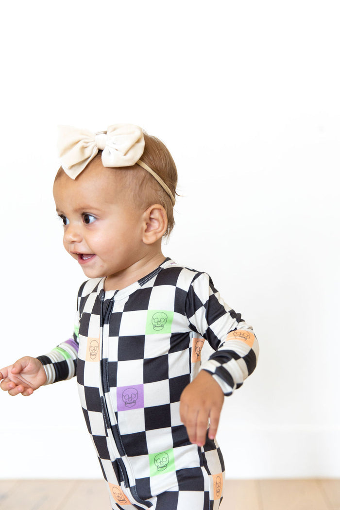 SPOOKY CHECKER | ZIPPER ONE PIECE