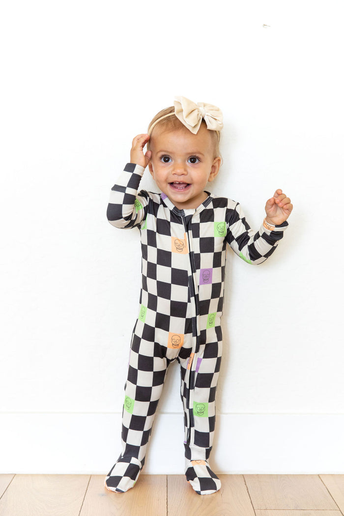 SPOOKY CHECKER | ZIPPER ONE PIECE
