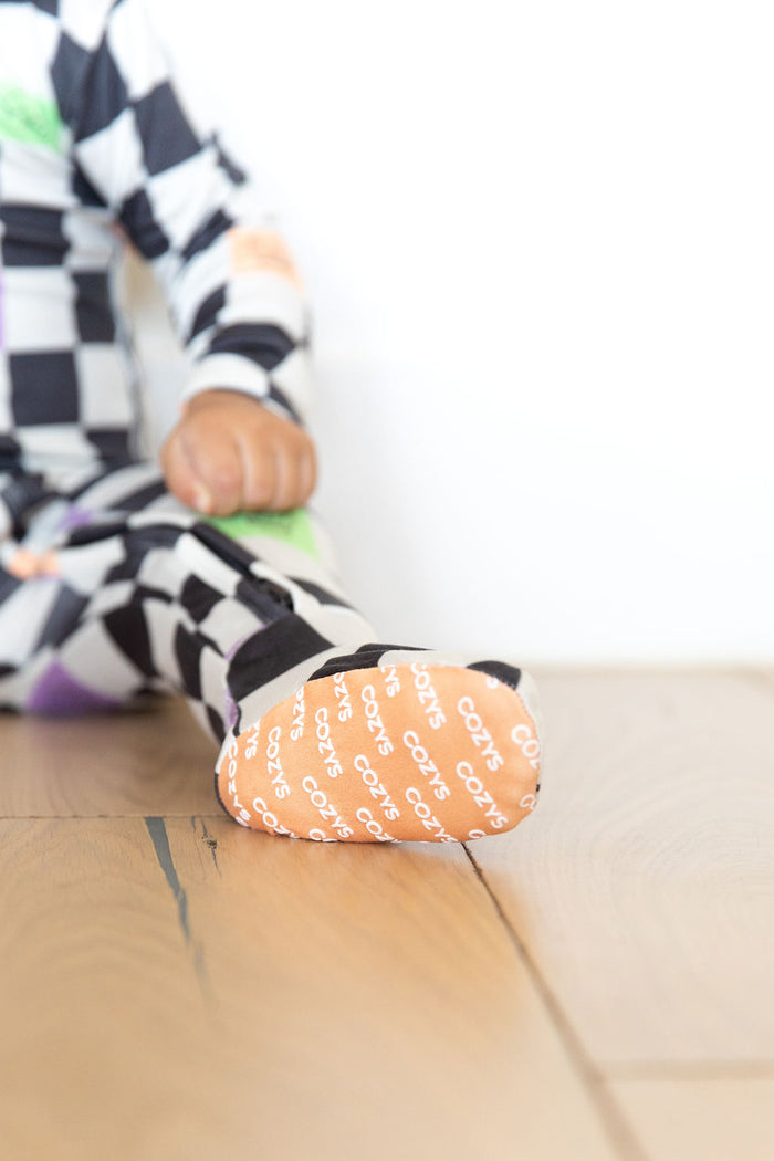 SPOOKY CHECKER | ZIPPER ONE PIECE