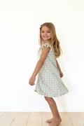 SPRING TULIPS | RUFFLE SLEEVE DRESS