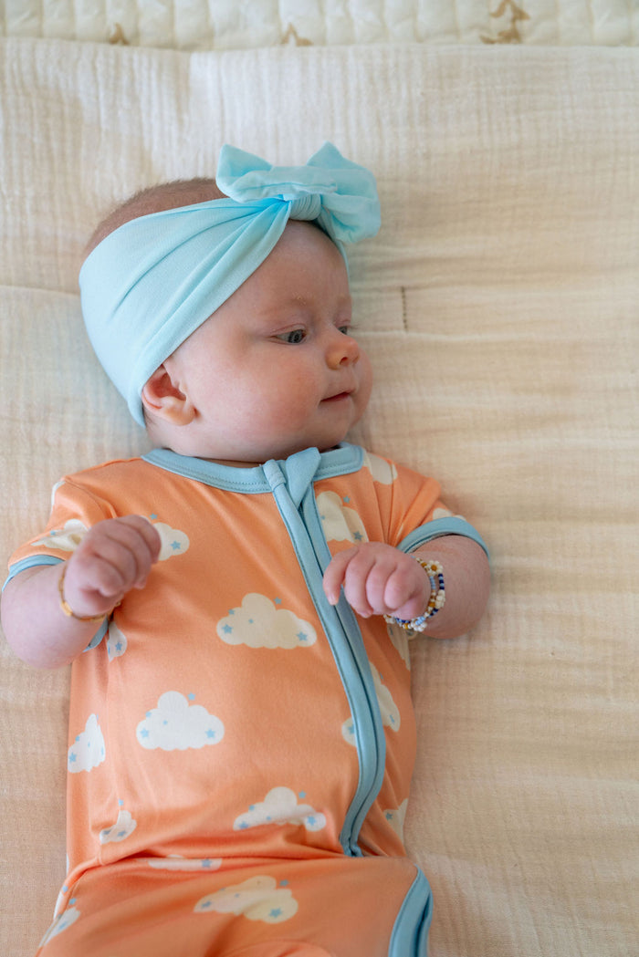 STARRY CLOUDS | SHORT SLEEVE ZIPPER ONE PIECE
