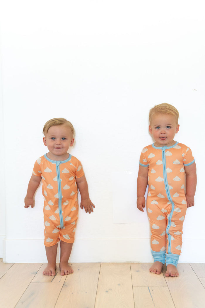 STARRY CLOUDS | SHORT SLEEVE ZIPPER ONE PIECE