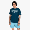 Superdry Mens Core Sport Short Sleeve Tee Blue | Superdry
