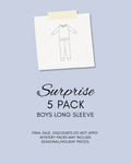SURPRISE BUNDLE - BOYS LONG SLEEVE PAJAMA 5 PACK