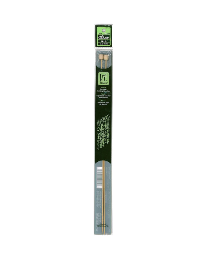 Takumi Bamboo Knit Needles 13"(14") - Zipper and Thread