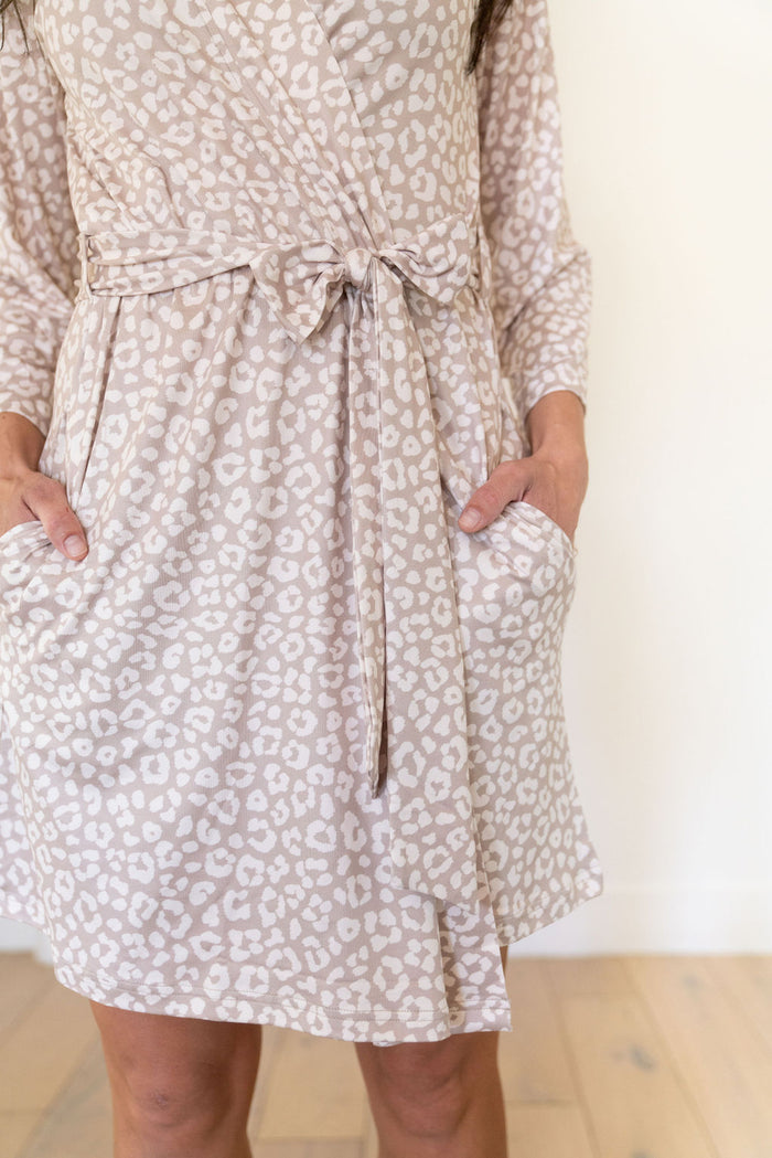 TAN CHEETAH | WOMEN'S ROBE