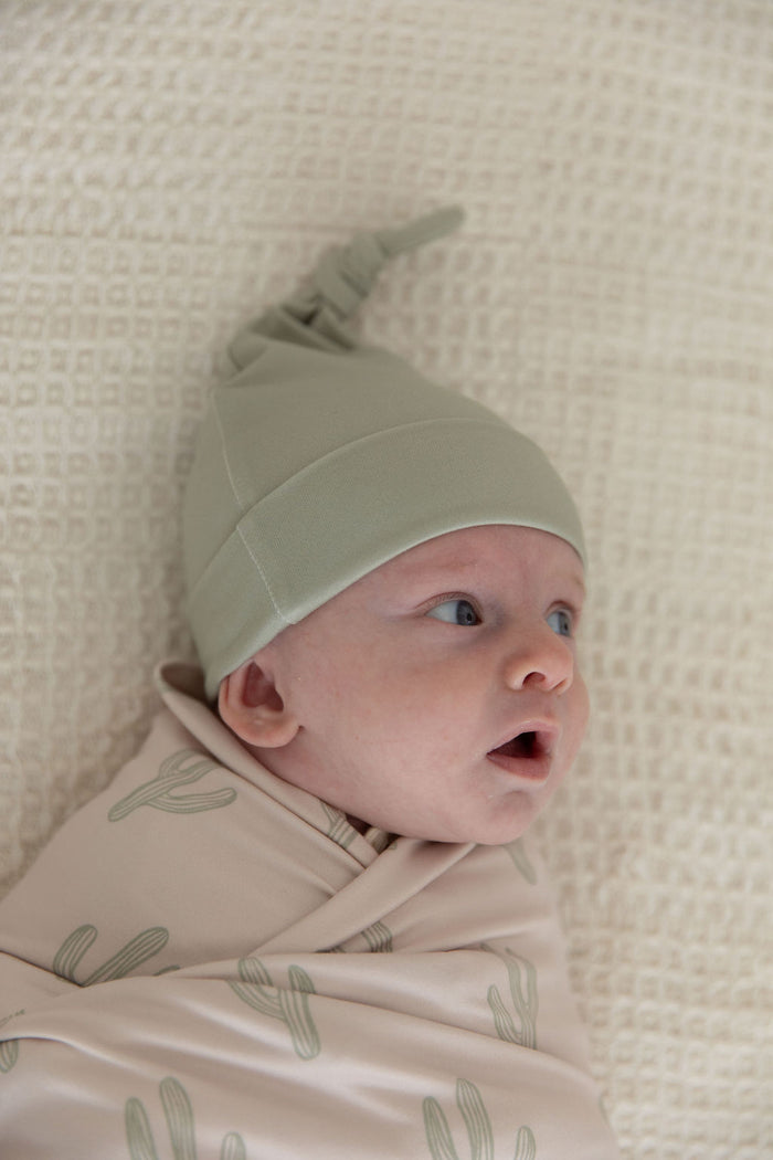 TAN + GREEN CACTUS | SWADDLE