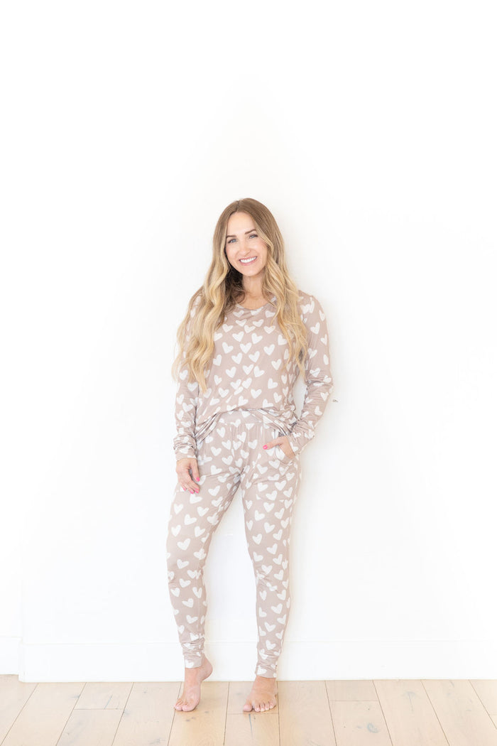 TAN HEARTS | WOMEN'S LONG SLEEVE