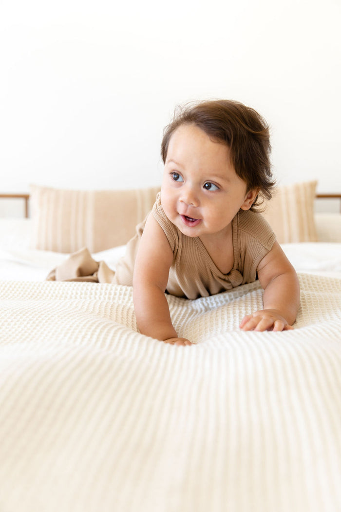 TAN RIBBED SOLID | SLEEP SACK