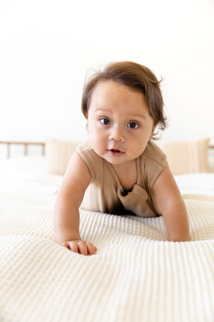TAN RIBBED SOLID | SLEEP SACK