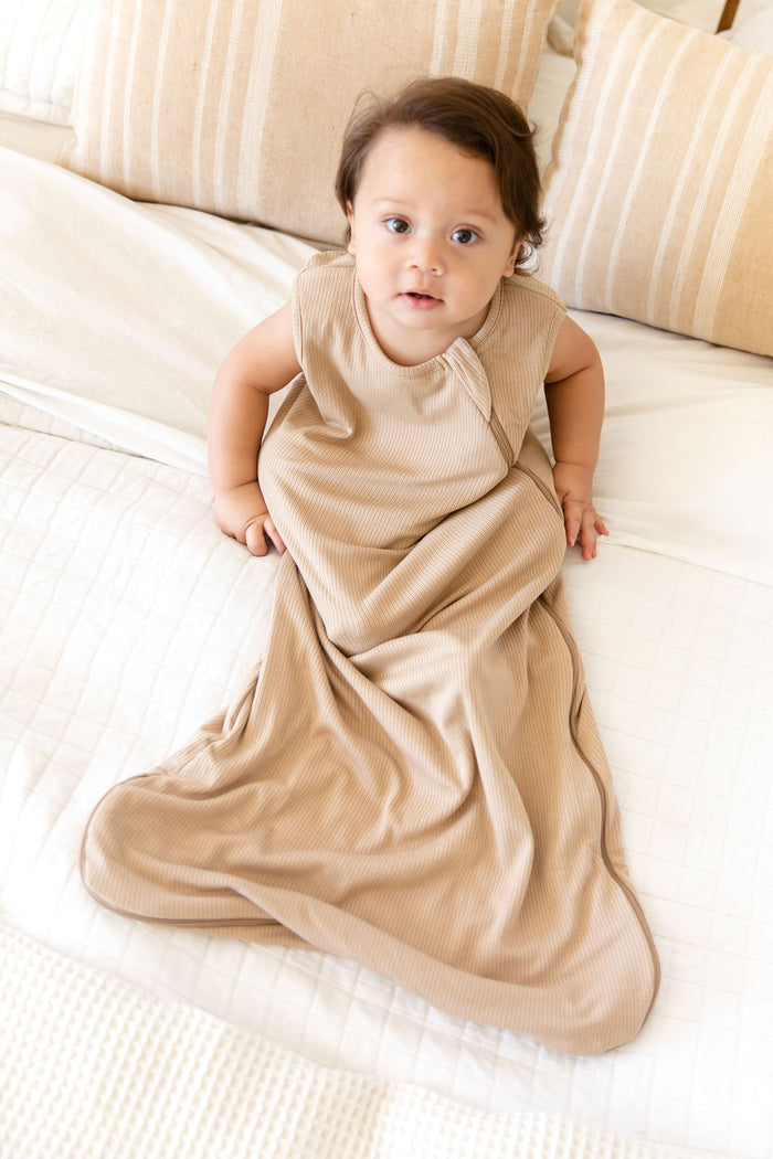 TAN RIBBED SOLID | SLEEP SACK