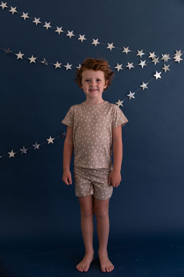 TAN STARS | SHORT SET