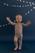TAN STARS | ZIPPER ONE PIECE