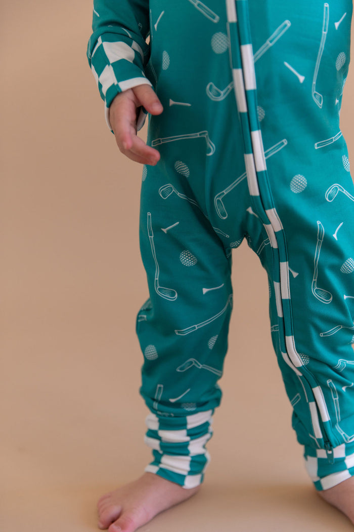 TEAL GOLF | ZIPPER ONE PIECE