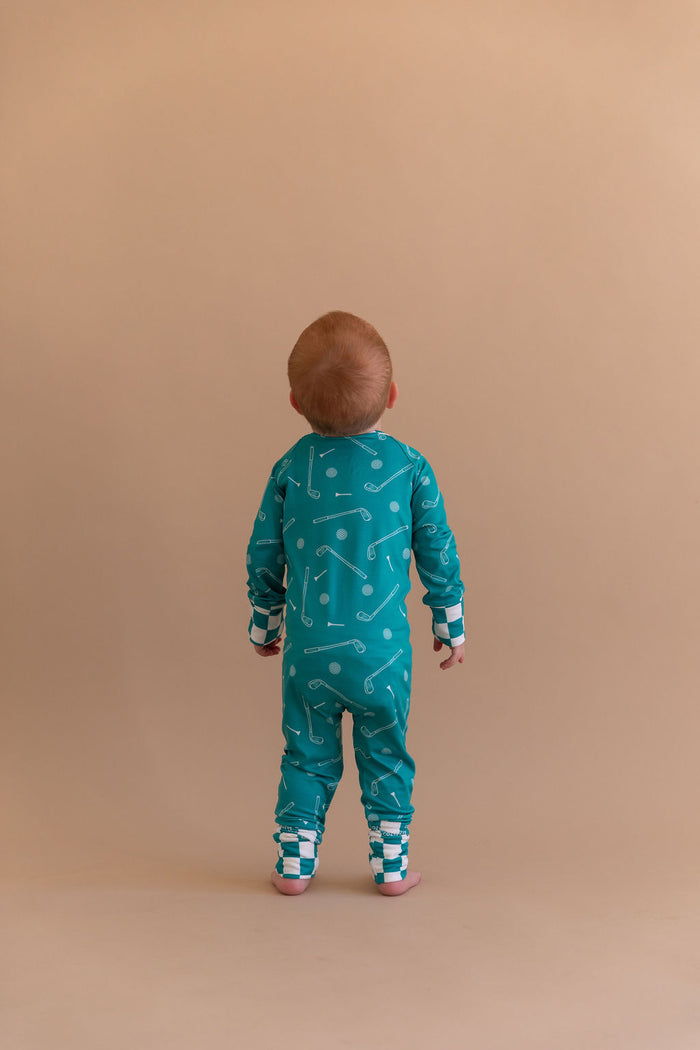 TEAL GOLF | ZIPPER ONE PIECE