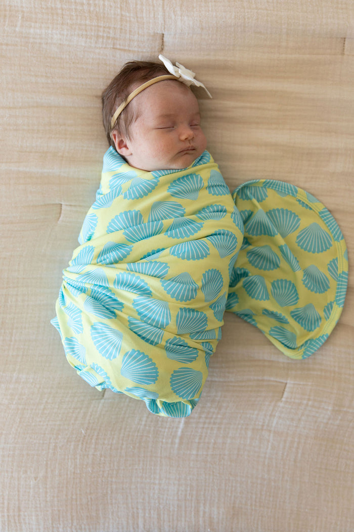 TEAL SHELLS | SWADDLE