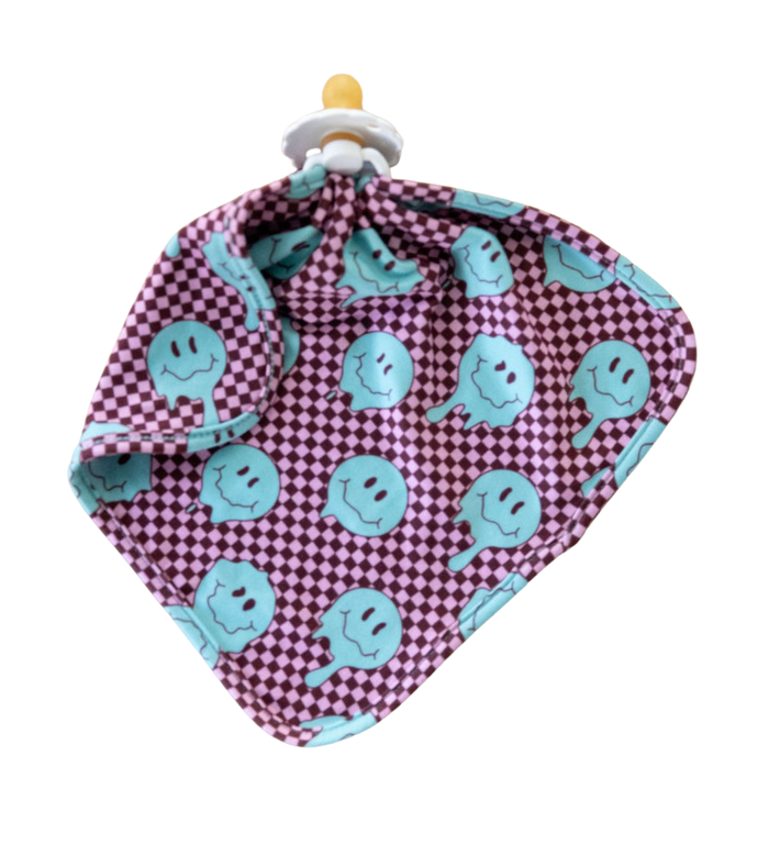 TEAL TRIPPY CHECKER | LOVIE