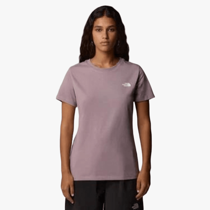 The North Face Womens Simple Dome Short Sleeve Tee Purple Chalk | The North Face