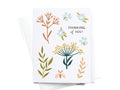 Thinking of You Soft Florals Greeting Card - Onderkast Studio