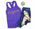 NolaCajun Tigers Racerback Tank Top Louisiana LSU Cajun