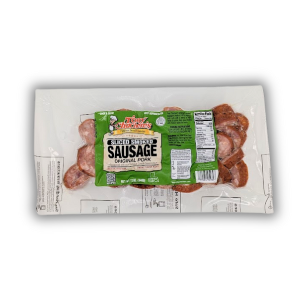 NolaCajun Tony Chachere's Sliced Smoked Sausage Louisiana Cajun Smoked Sausage