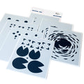 Tranquil Water Lilies stencil
