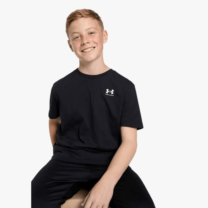 Under Armour Boys Sportstyle Lc Short Sleeve Tee 001 Black | Under Armour
